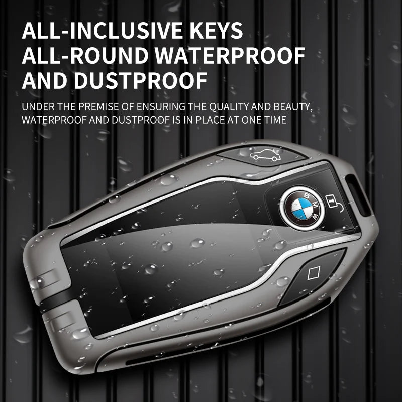 GPRGIT Car Logo Leather Car Key Case for BMW 5 7 Series G12 G11 G30 G32 G31 I8 I12 I15 G01 X3 G02 X4 G05 X5 G07 X7