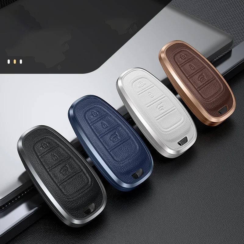 GPRGIT New Aluminum Alloy Car Key Shell Case for Hyundai Sonata Tucson NX4 Santa Fe 2020 2021 2022 Keychain Auto Accessories