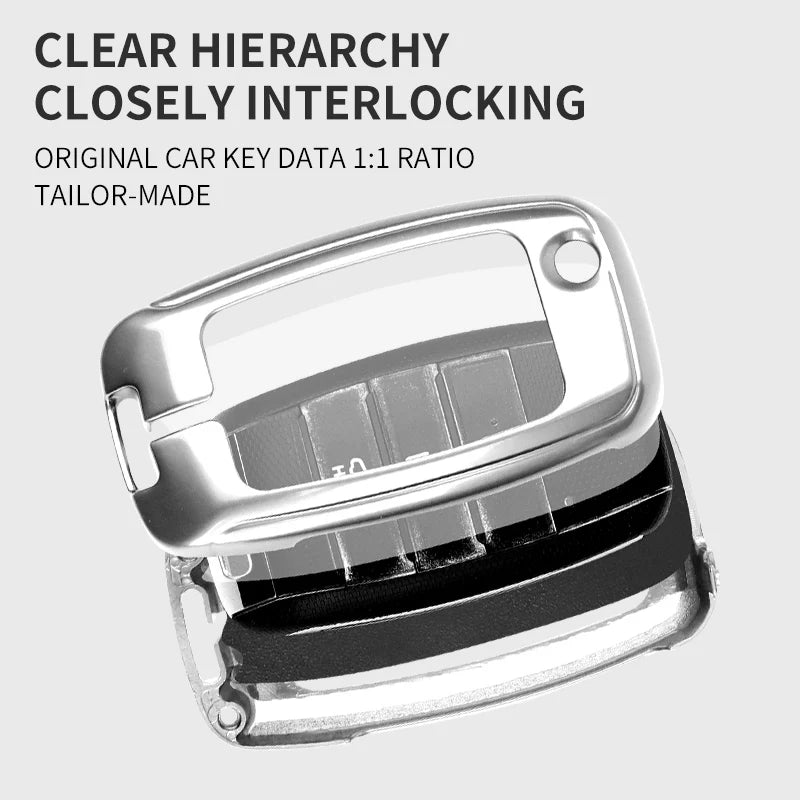 GPRGIT Zinc Alloy Car Key Case for Kia RIO 3 K2 K3 K4 K5 Sportege Picanto Optima Soul Ceed Sorento Forte Stinger Cerato
