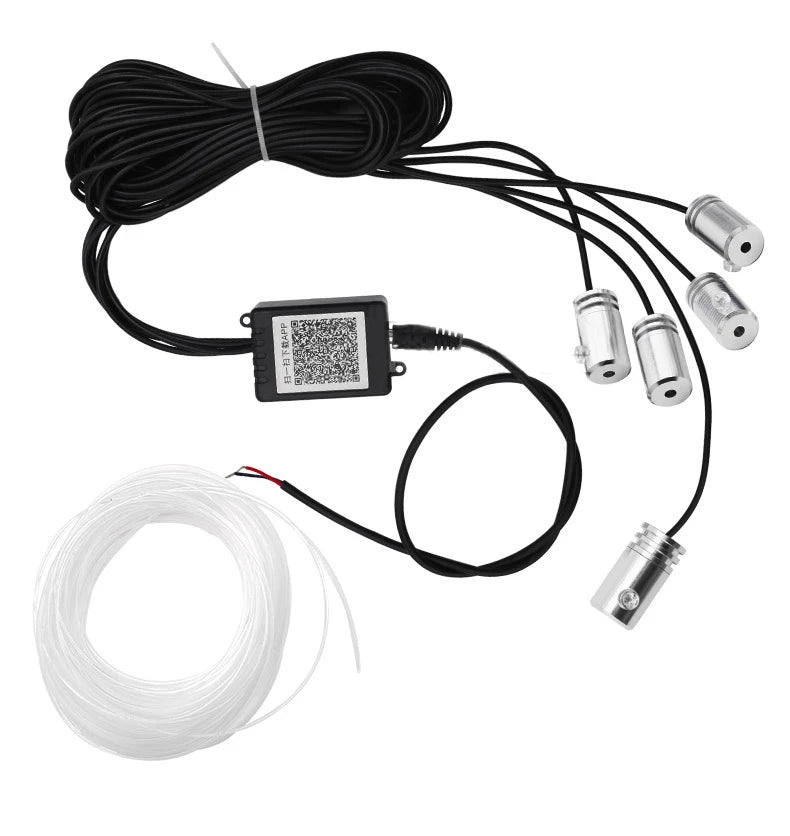 GPRGIT Car LED RGB Color Changing Fiber Optic Edge LED PMMA Acrylic Light Guide Panel Plate 12V