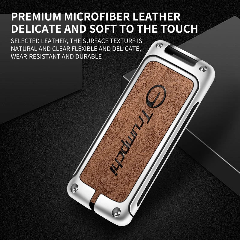 GPRGIT Zinc Alloy Leather Car Key Case Cover Protector for GAC Trumpchi GA6 GA8 GM6 GS4 GS5 GS7 GS8 GM8