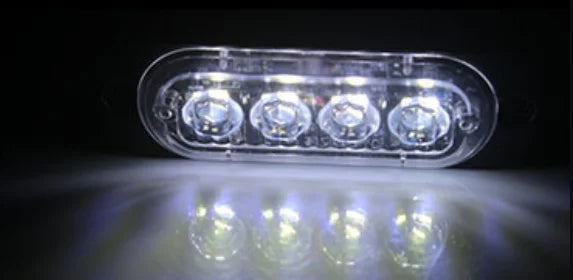 GPRGIT 2020042002 12v Emergency Vehicles Car 4 LED Flash Light Amber Red Blue Truck Strobe LED Flashing Warning Light