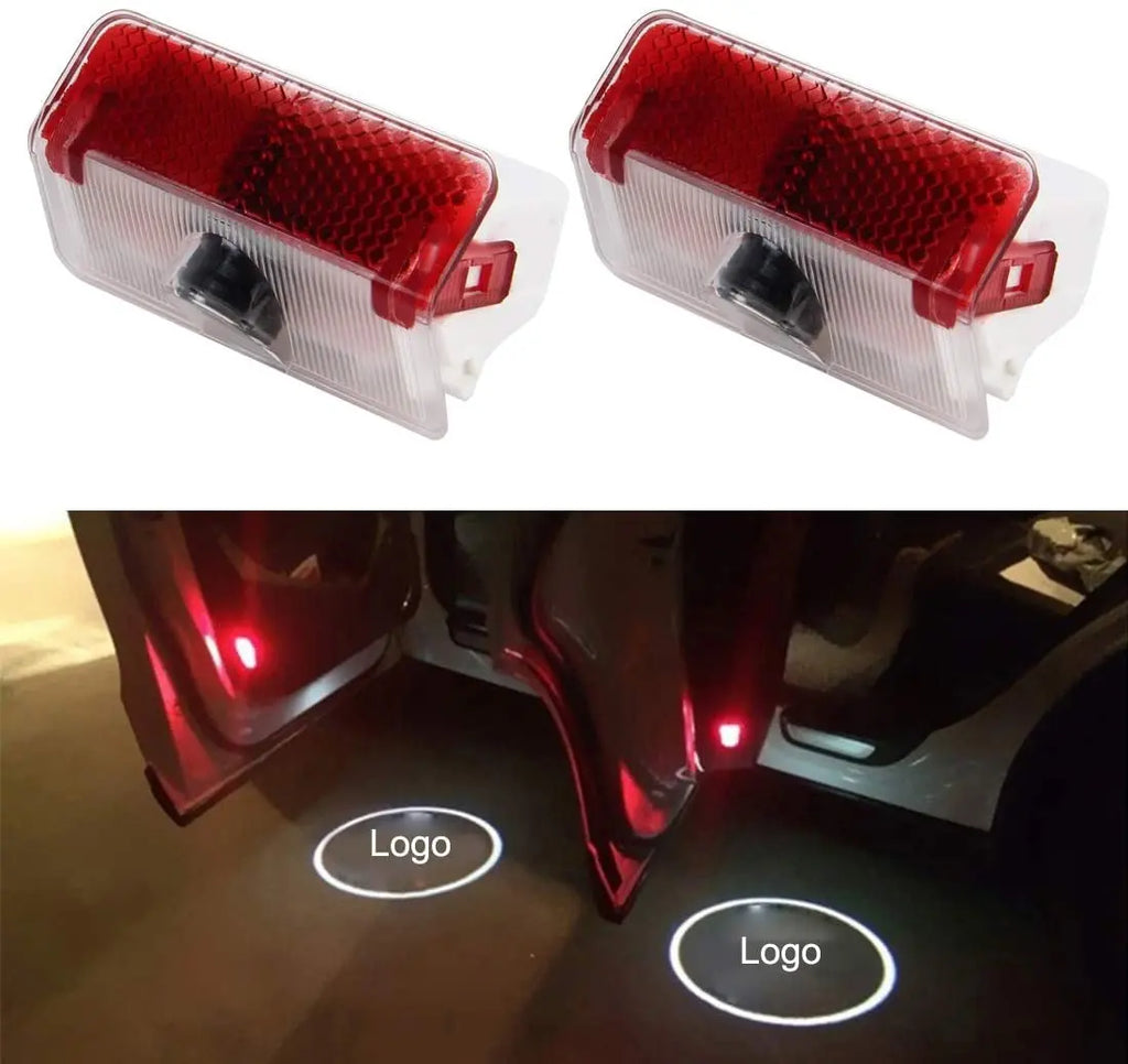 GPRGIT Car Door LED Logo Projector Lights for Benz Accessory Wireless Welcome Emblem Lamp Ghost 3D Lights Puddle Lights