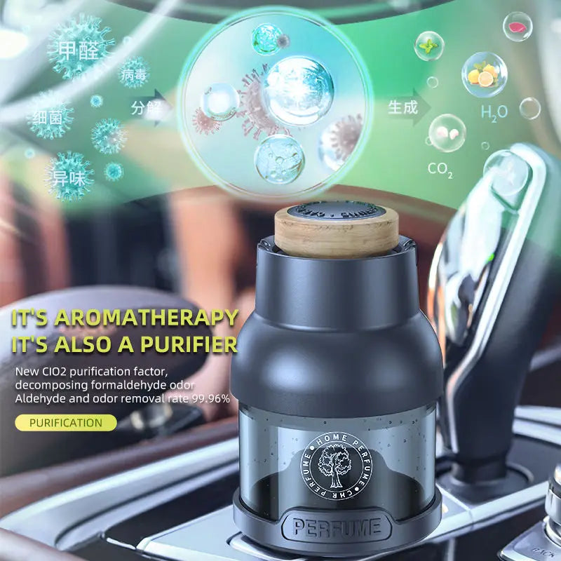 GPRGIT Luxury 100ml Waterless Aroma Diffuser Car Air Freshener Aromatherapy Oil Machine
