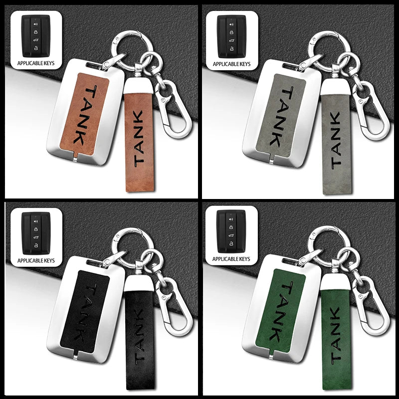 GPRGIT Zinc Alloy Car Remote Key Cover Case for Great Wall GWM WEY TANK 300 500 Tank300 Tank500