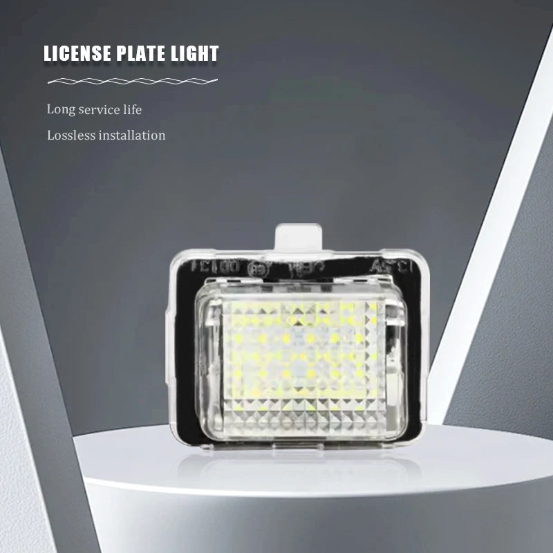 GPRGIT Error-Free LED License Plate Light for Mercedes-Benz W204 W207 W216 W218 12V 6500K