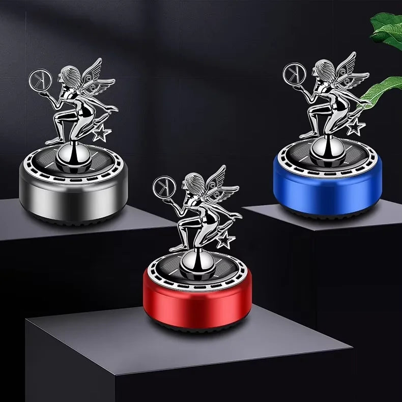 GPRGIT Creative Angel Design Luxury Portable Car Perfume Dashboard Ornament Metal with Aromatherapy