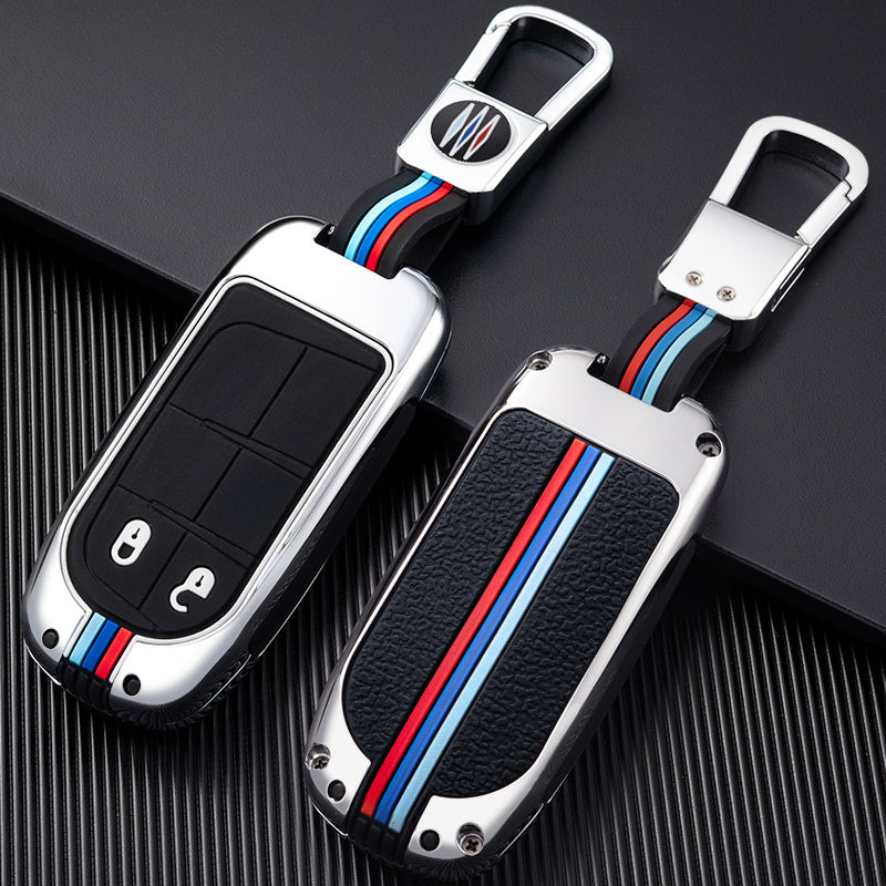 GPRGIT Key Case Cover Zinc Alloy for Jeep Renegade Commander Grand WK2 KL Chrysler 300C Dodge Ram 1500 Remote Car Accessories