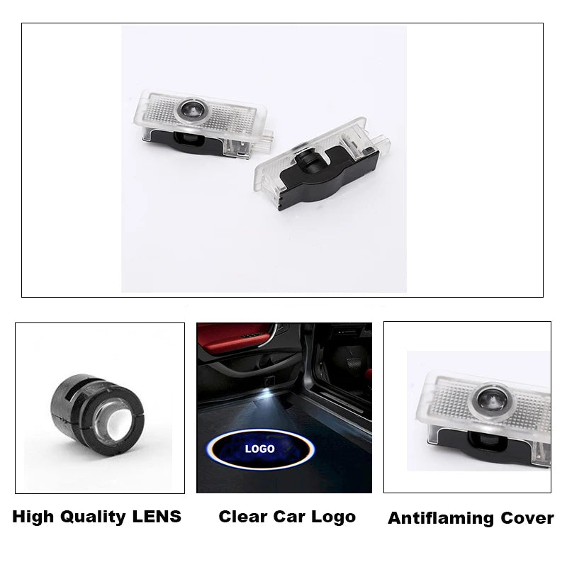 GPRGIT CLA-Class W218 X218 LED Puddle Light Car Logo Projector Welcome Lamp 12V