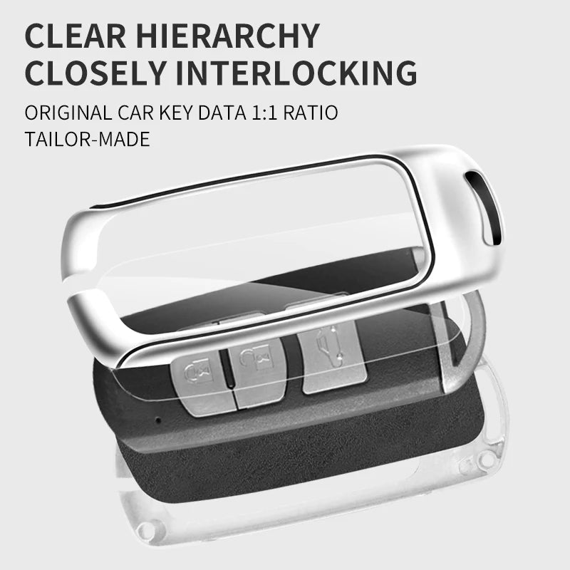 GPRGIT Zinc Alloy Leather Car Key Case for Mazda CX-5 2013 2014 2015 2017 2019