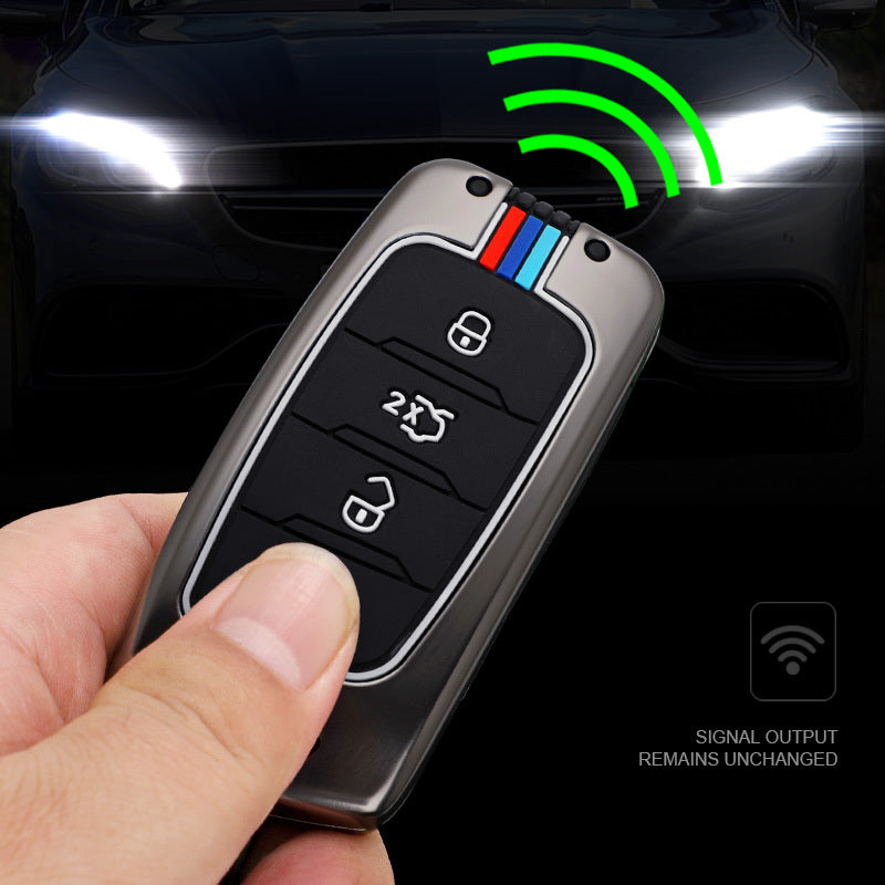 GPRGIT Metal Car Key Case Cover for Changan CS75 CS85 CS95 Plus Coupe 2017 2018 2019 Smart Protective Keyless Holder Fob Accessories