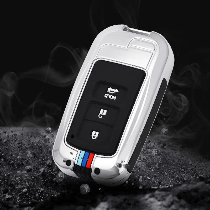 GPRGIT Zinc Alloy Remote Key Holder Protector Fob for Toyota Camry Corolla Avalon Rav4 Land Cruiser CHR Auris Car Accessories