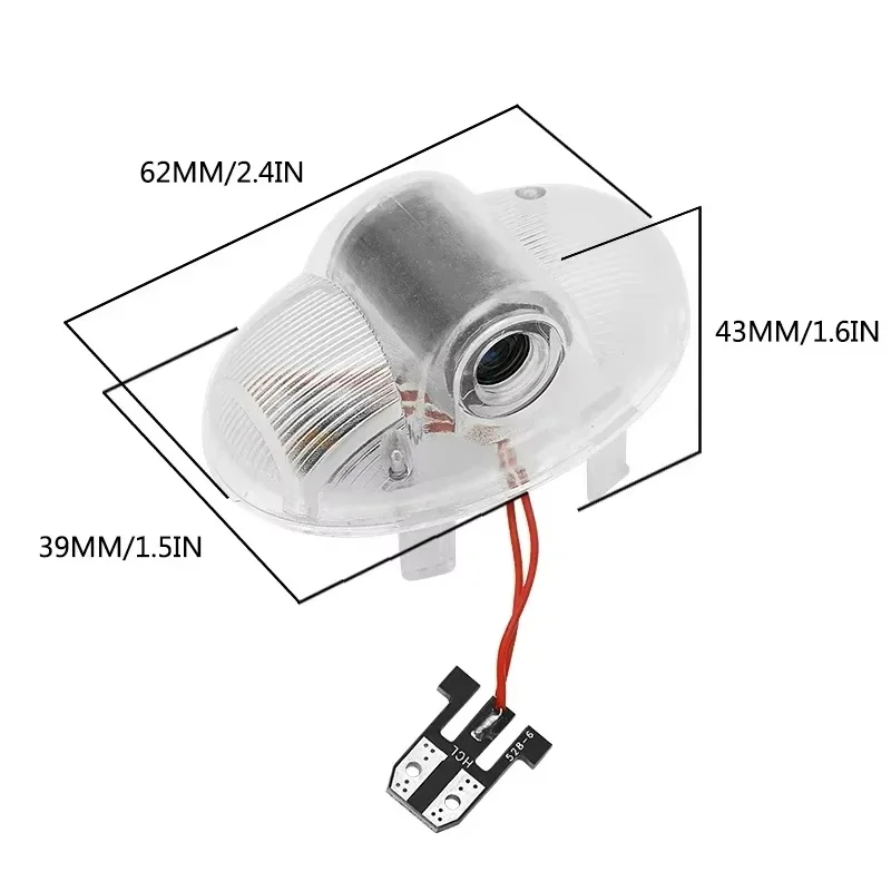 GPRGIT 3D Logo Laser Projector Ghost Shadow LED Car Door Light for Mazda RX-8, 12V