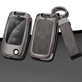 GPRGIT Metal Leather Car Key Cover for VW Volkswagen Polo/Tiguan/Jetta/Passat/Golf/Beetle and Skoda Octavia