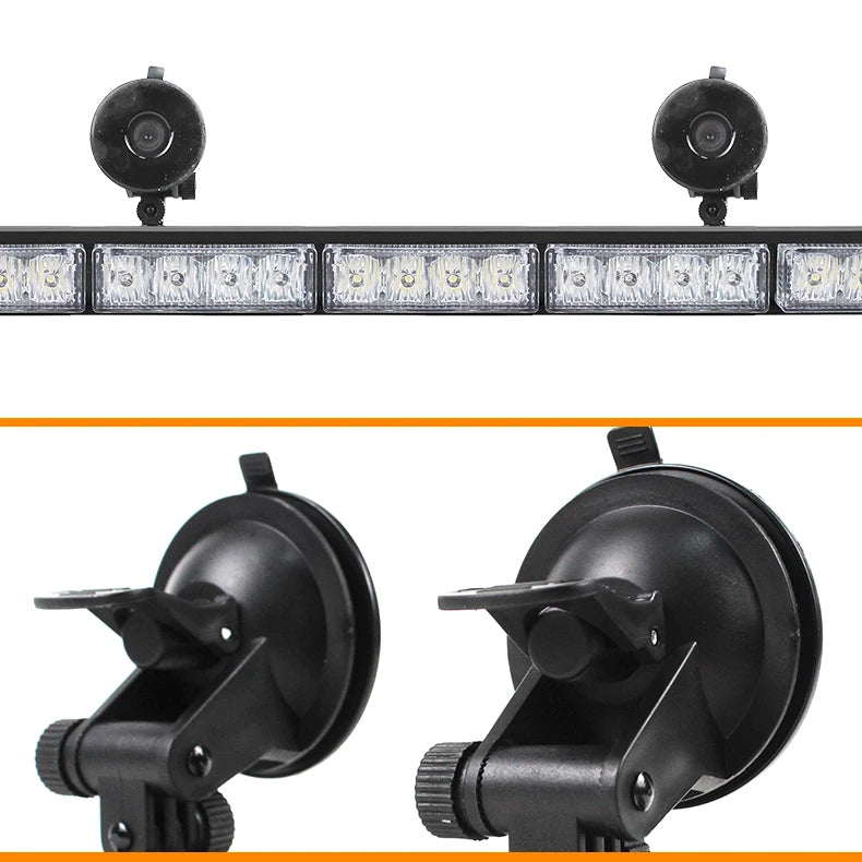 LED Warning Lights 9 Inch Emergency Strobe Light Bar Traffic Advisor Vehicle Truck Strobe Warning Flashing Led Safety Light