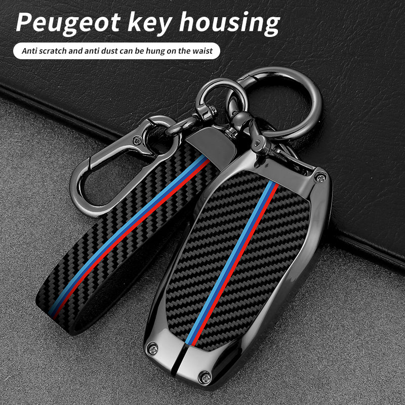 GPRGIT Car Key Case for Peugeot 208 2008 308 3008 4008 5008 408 508 107 301 Citroen C4L C6 C3-XR Picasso C4 CACTUS C5 DS4 DS5 Keyfob