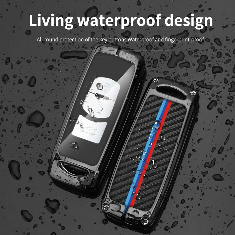 GPRGIT Carbon Fiber Car Logo Key Case for Mazda 2 3 6 Atenza Axela Demio CX-5 CX5 CX-3 CX7 CX-9 2015 2016 2017 2018 2019 Accessories