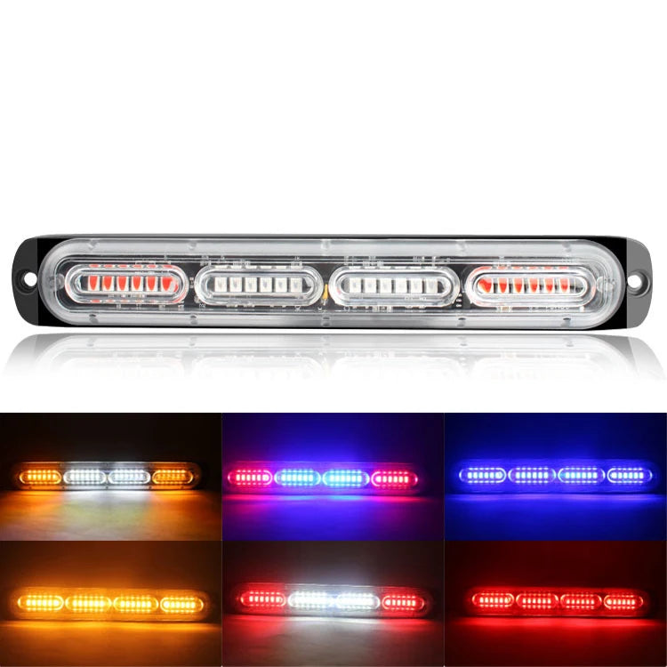 GPRGIT Automotive 12V-24V 24LED Light - Side Marker & Emergency Strobe - 72W, IP65, 3030 SMD, Aluminum, CE/ROHS