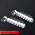 GPRGIT Running Lights with Rotation Fan No External Power Supply Car Daytime LED Car Lamp Wind Powered Vehicle Lights 3.7V