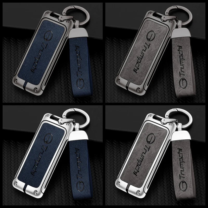 GPRGIT Zinc Alloy Leather Car Key Case Cover Protector for GAC Trumpchi GA6 GA8 GM6 GS4 GS5 GS7 GS8 GM8