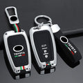 GPRGIT Zinc Alloy Smart Car Key Case Cover Keychain for Toyota Camry CHR Corolla RAV4 Avalon Land Cruiser Prado Prius 2017-2022