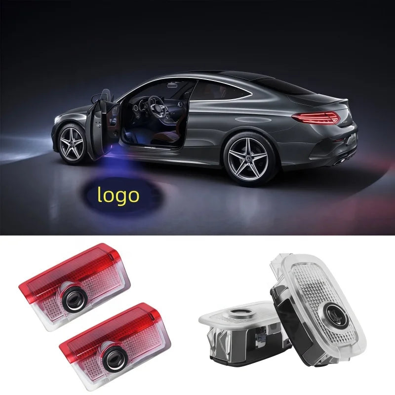 Wireless Car Door Projector Shadow Light Universal Fitment Logo Courtesy Lamp