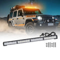 23 Inch 24W LED Light Bar for Off - Road - Dual Color Strobe Emergency Warning Lamp, High Brightness Auxiliary Vehicle Lightbar