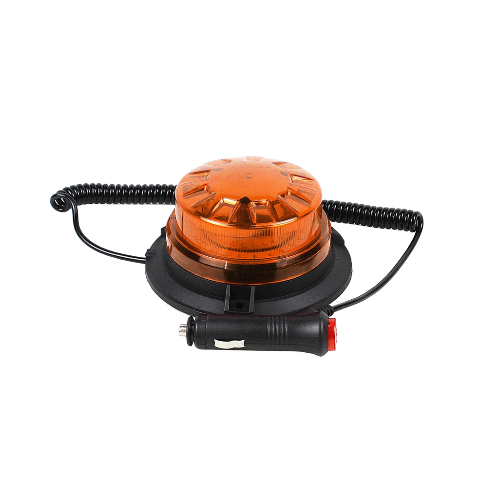 New 12V 24V LED Warning Strobe Light Magnet Flashing Beacon for Truck Trailer School Bus