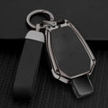 GPRGIT Metal Leather Car Logo Key Cover Case for Mercedes-Benz A/B/C/E/R Class GLA GLK GLC CLS CLA W204 W205 W212 W463 W176