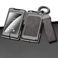 GPRGIT Zinc Alloy Leather Car Key Case Cover for Cadillac CTS/Escalade/SRX/ATS/STS