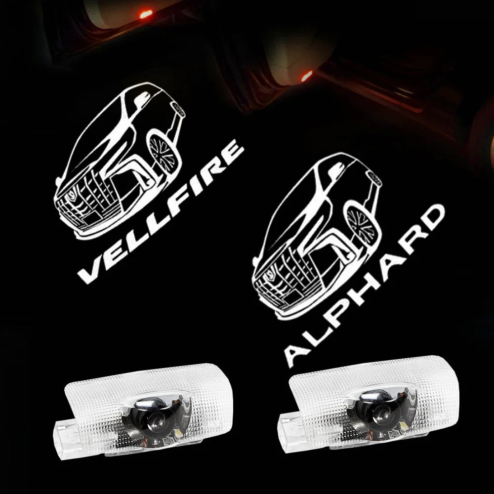 GPRGIT LED Courtesy Projector Door Decorative Light for Toyota Alphard Vellfire 3W 12V