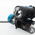 Mini Lens H4 Led Headlight Bulb 130W High Low Beam Auto Light with Fan Cooling 6500K Projector Lens Motor Projector