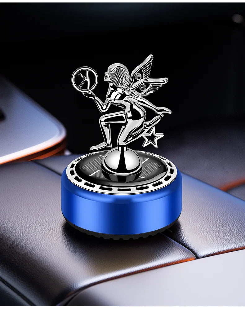 GPRGIT Creative Angel Design Luxury Portable Car Perfume Dashboard Ornament Metal with Aromatherapy
