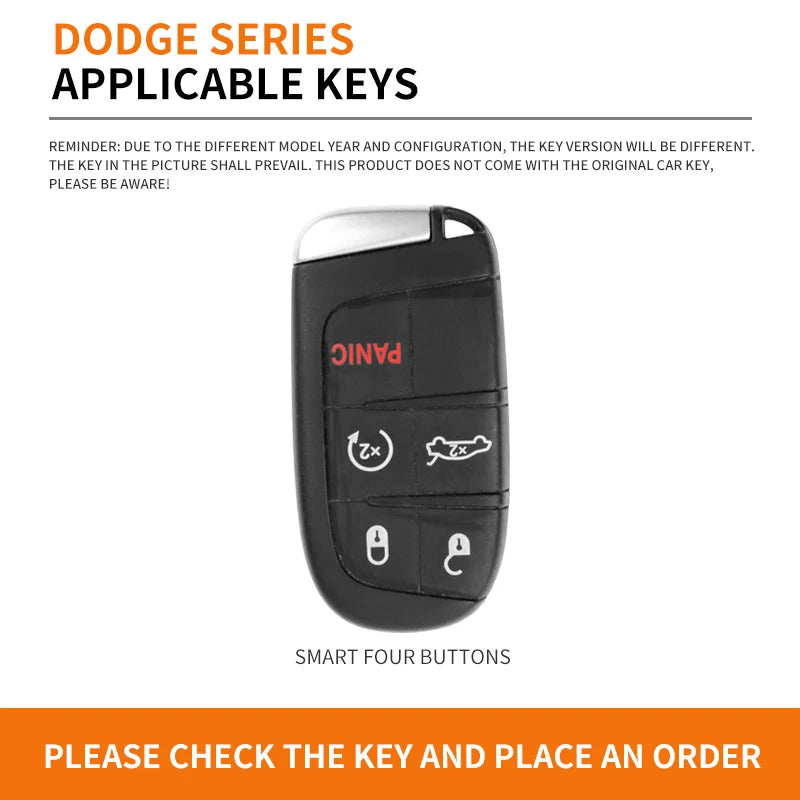 GPRGIT Zinc Alloy Leather Car Key Case Cover for Dodge Wrangler Jeep Renegade Commander Grand WK2 KL Chrysler 200 300C