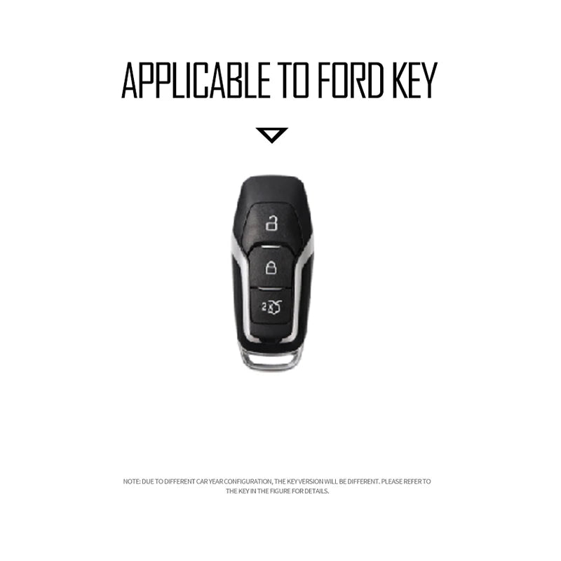 GPRGIT Car Smart Key Cover Case for Ford Territory EV Keyless Bag Shell Holder Protector Keychain Keyring