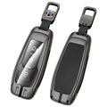 GPRGIT Metal Leather Key Case Cover for Ford F150/Galaxy/S-Max/Explorer/Ranger/Escort/Everest/Fusion/Edge/Mustang