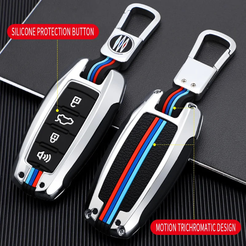 GPRGIT Zinc Alloy Car Key Case Remote Control Protector Cover for Cadillac ATS-L XTS XT5 CTS CT6 ATS 28T SRX Escalade