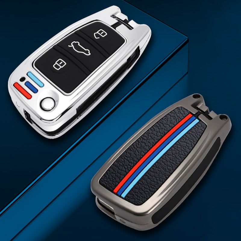 GPRGIT Fold New Zinc Alloy Car Key Case Cover Shell for Jac S2 S3 S4 S5 3 A5 S7 R3 2020 3 Button Flip Car Accessories Keychain