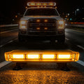GPRGIT 12V Amber LED Warning Light Bar 20000LM Suction Cup Mount Traffic Advisor Strobe