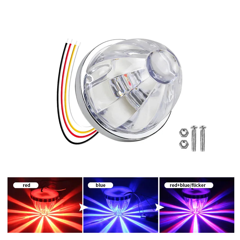 3W High Power Mini Watermelon Lucas LED Lights 3/4 Inch DOT 12-24V for Truck Trailer Custom Color Car Exterior/Interior Lighting