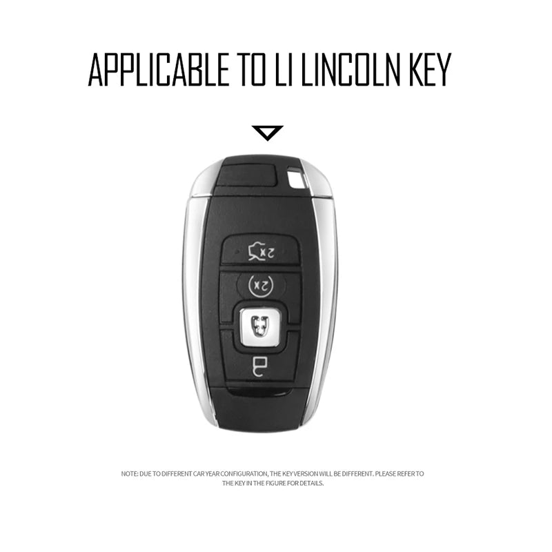 GPRGIT Car Key Case Remote Shell for Lincoln Continental MKC MKZ Navigator 2017 2018 2019 Alloy
