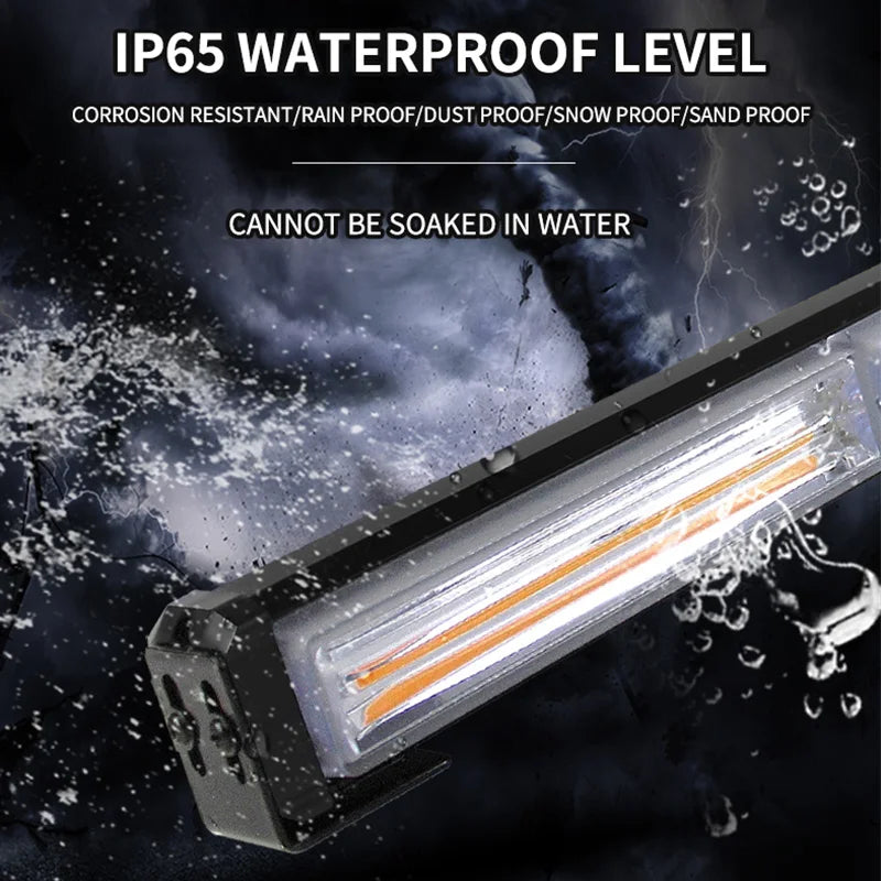 41inch Vehicle LED Emergency Warning Light Bar Strobe Light for Truck Car Trailer Traffic Hazard Flashing Light Bar MultiColor