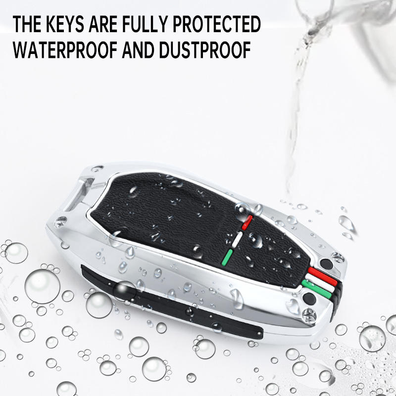 GPRGIT Metal Car Key Case Cover for Peugeot 308, 408, 508, 2008, 3008, 4008, 5008, Citroen C4, DS3, DS4, DS5