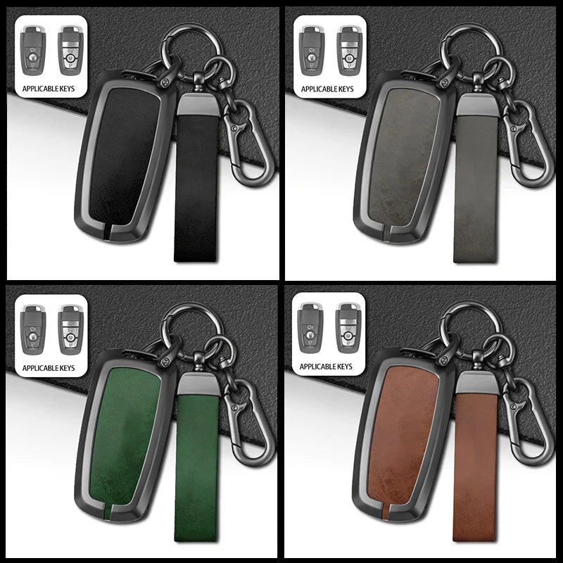 GPRGIT Car Key Cover Case Shell for Ford Fusion Mondeo Mustang Explorer Focus Ranger F150 F250 F350 Edge Raptor EcoSport