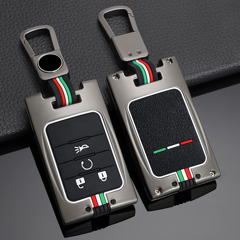 GPRGIT Zinc Alloy Car Key Case Protector Cover for Chevrolet Corvette C7, Cadillac CTS, ATS, CTS-V, XTS, SRX, Escalade