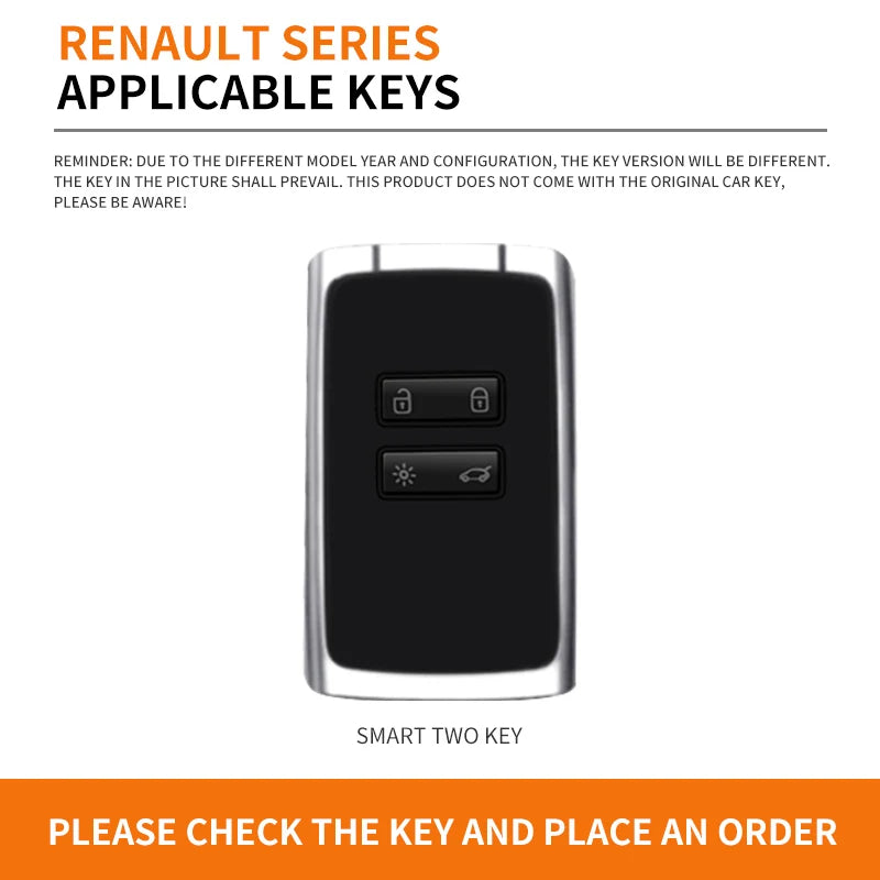 GPRGIT Zinc Alloy Car Key Case for Renault Koleos Kadjar Scenic Megane Sandero Espace Clio Captur Kangoo Laguna Talisman Twingo