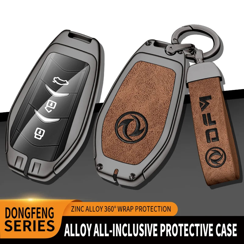 GPRGIT Zinc Alloy Car Key Cover Case for 2022 Dongfeng Sokon Dongfeng Fengguang 580 Accessories Keychain Keyless Fob