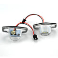 GPRGIT 2Pcs 12V 18LED License Plate Light for Honda Odyssey CRV Jazz FR-V Stream Insight 6500K