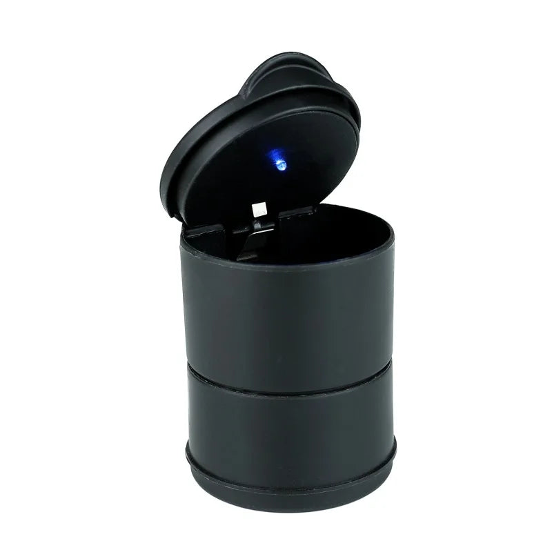 4S Luxury Car Ashtray with Light Sliding Cover Portable Plastic
