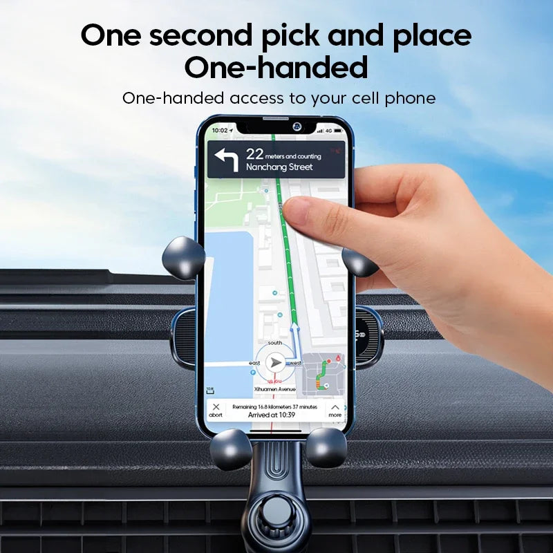 GPRGIT 360° Rotatable Gravity Car Phone Holder Car Air Vents Clip Mount Stand Extension Rod in Smartphone Holder Bracket GPS Support